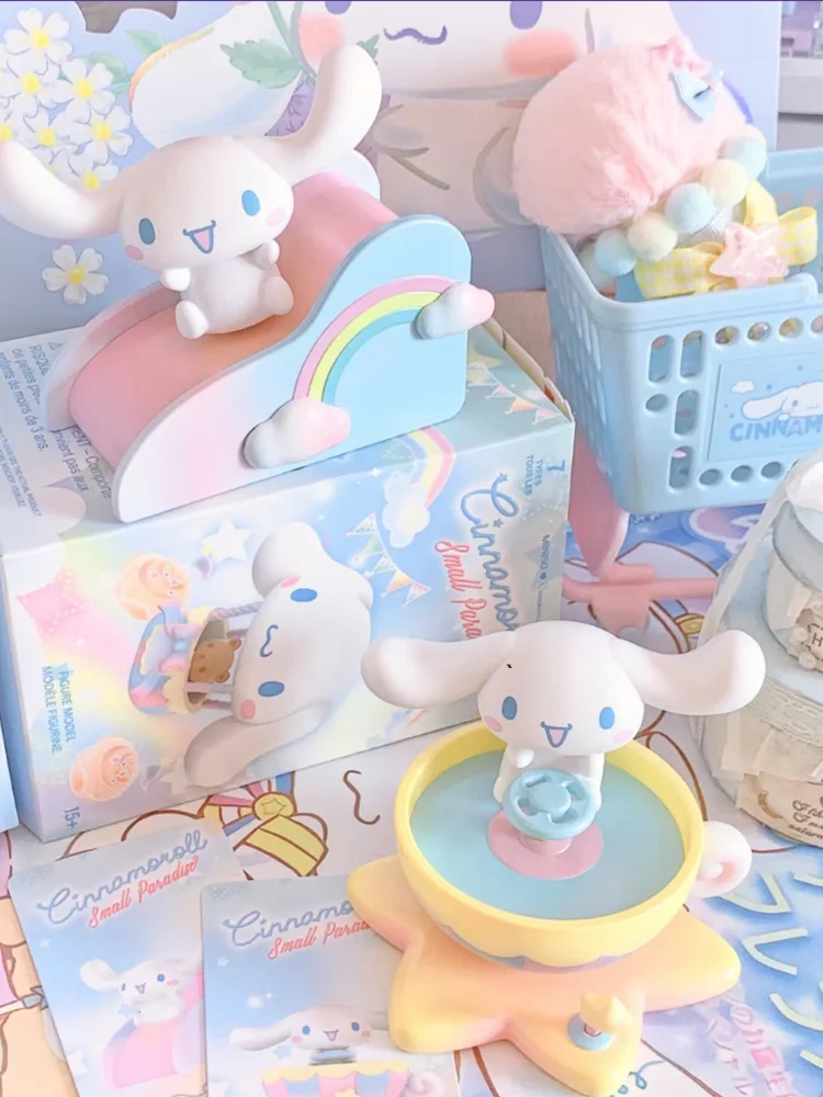 

Kawaii Cinnamoroll Genuine Sanrio Anime Figure Sweetheart Paradise Action Figure Dolls Toy Desktop Ornament Decor Birthday Gift