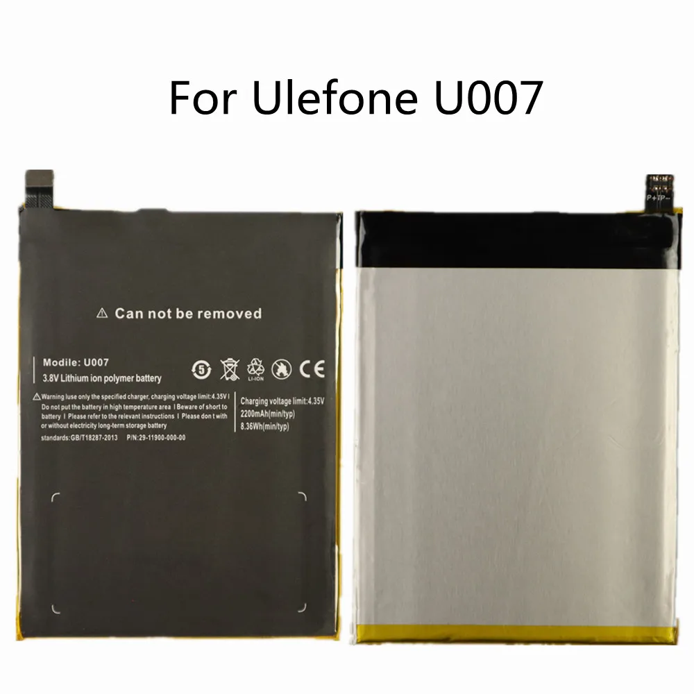 

New Original 2200mAh Battery For Ulefone U007 Replacement Back Up Smart Phone Batteries