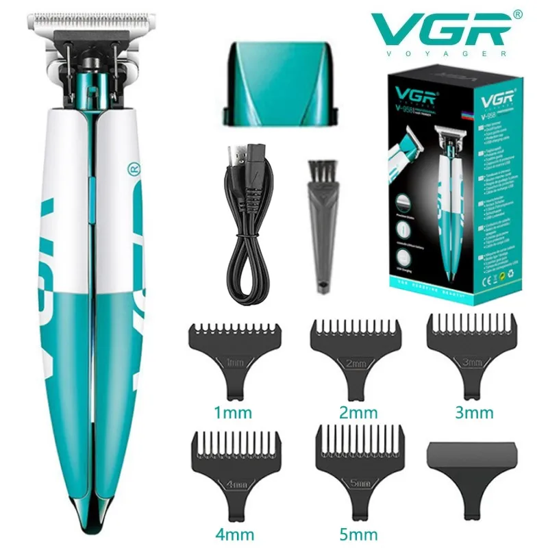 

VGR Hair Trimmer Professional Hair Cutting Machine Electric Hair Clipper Cordless Haircut Machine Portable Trimmer for Men V-958
