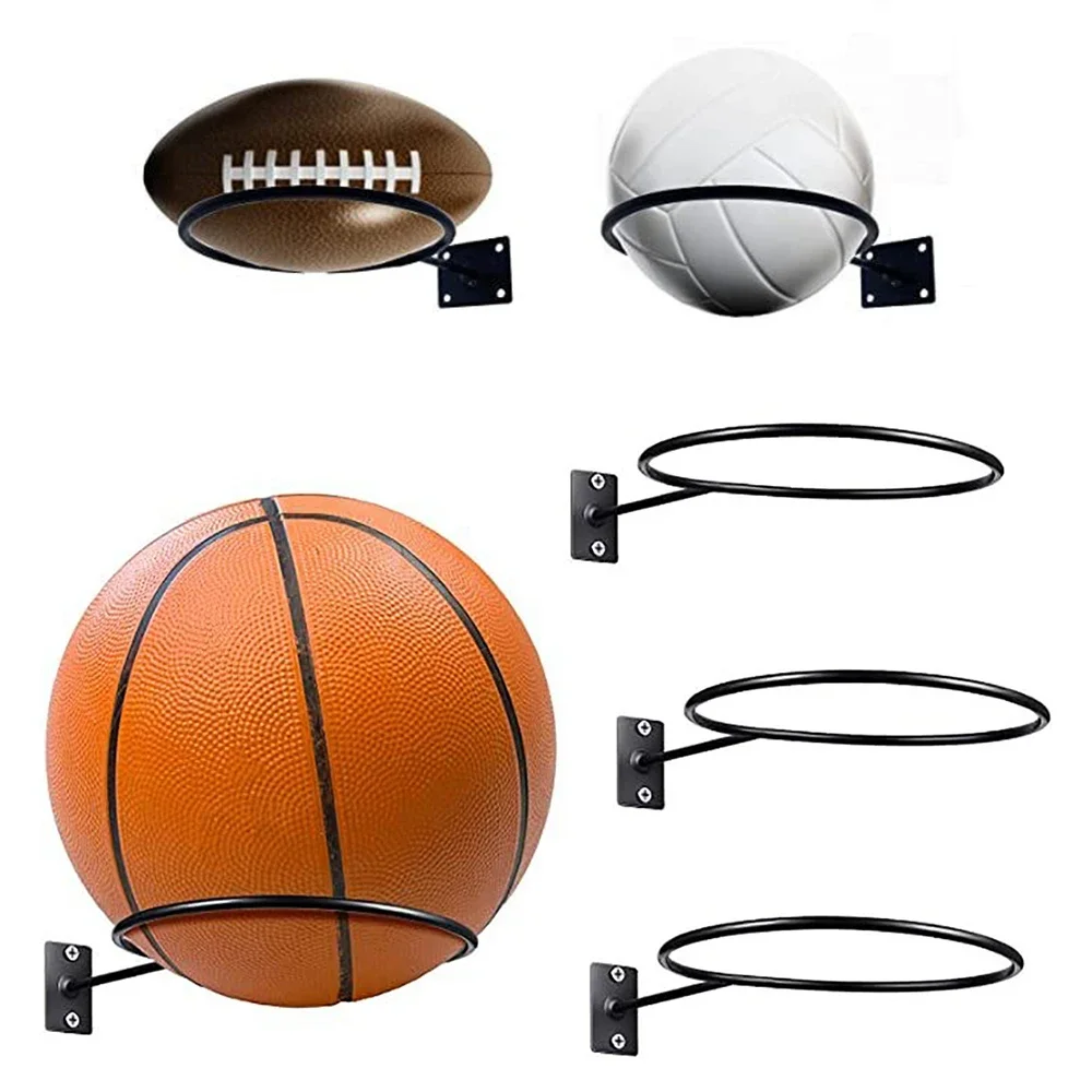 Porte-ballon mural en fer pour la décoration du salon, support d'affichage  de stockage de basket-ball, support de ballon de football et de rugby, gain  de place - AliExpress