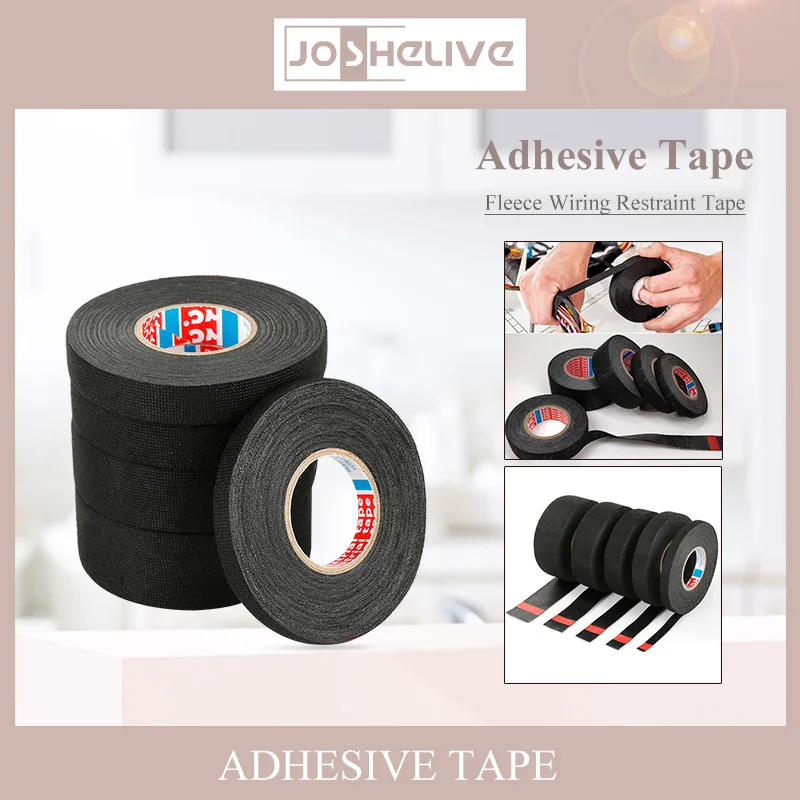 15Meter Heat-resistant Flame Retardant Tape Coroplast Adhesive Cloth Tape Home Appliance For Car Cable Harness Protection