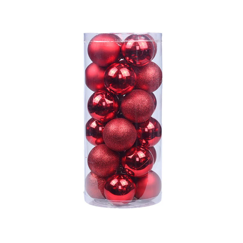 

Bauble Рождественская елка шар Декор дисплей домашние товары для дома набор украшений на окно Рождество 24 шт. дверь камин