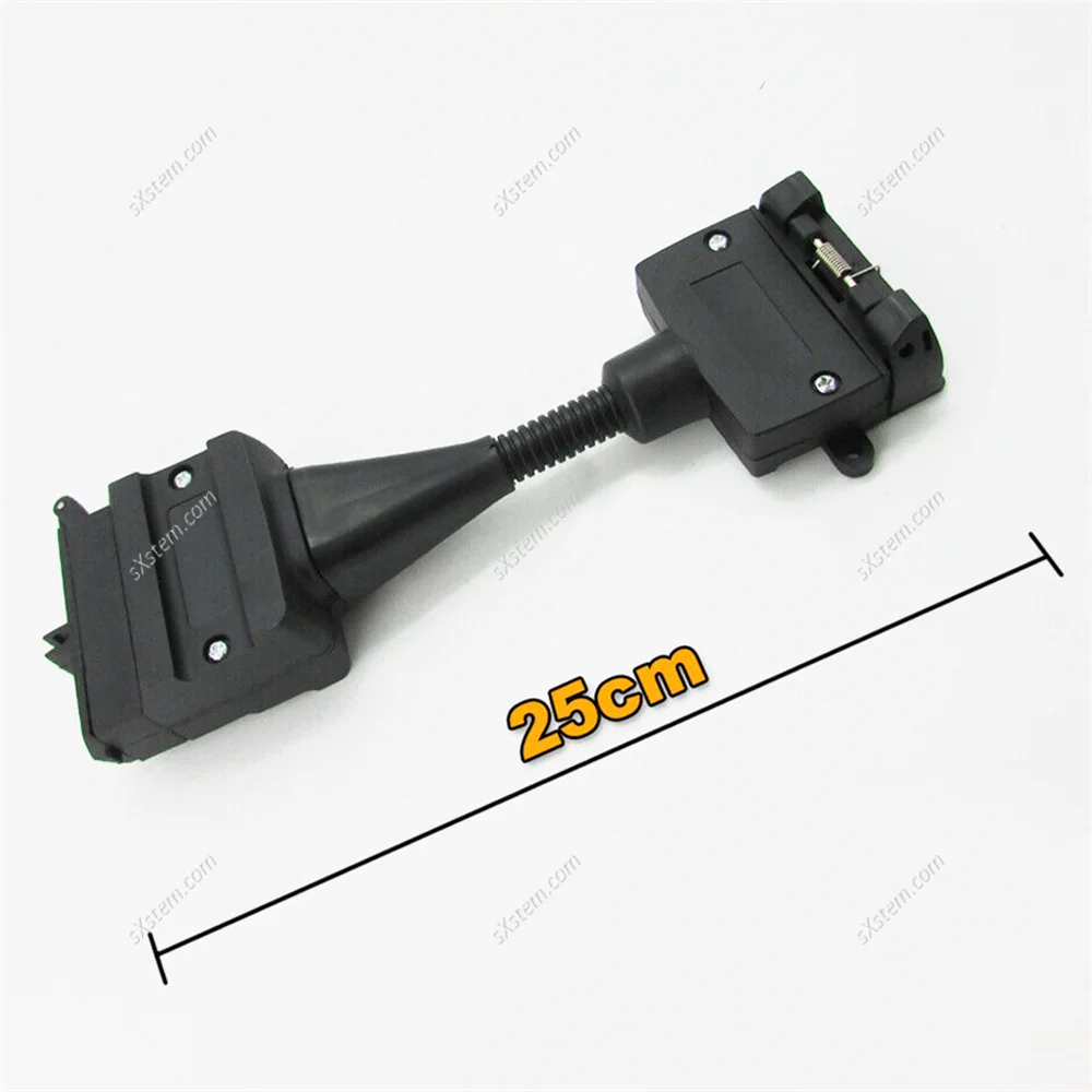 7 PIN FLAT FEMALE SOCKET TO 12 PIN MALE PLUG TRAILER ADAPTOR CARAVAN CONNECTOR
