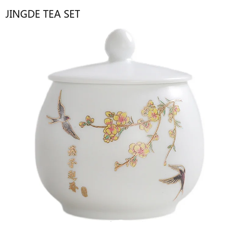 Travel Portable Coffee Airtight Jars Ceramic Tea Bag Storage Box Grain Container Tea Table Supplies Kitchen Storage Accessories