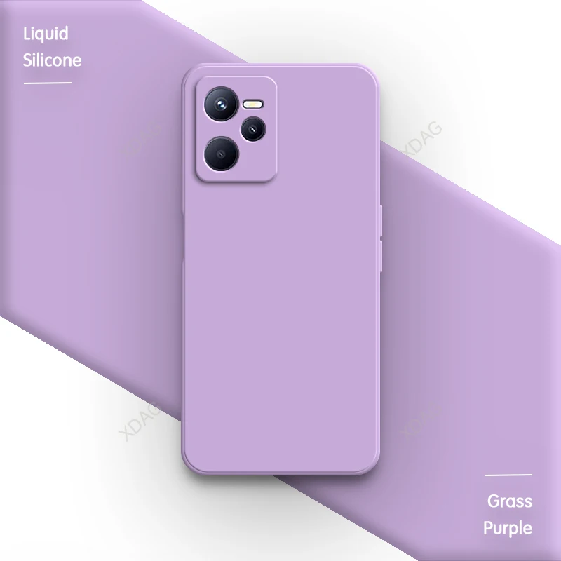 Enhanced Soft Liquid Silicone Square Lens Protection Phone Case - Premium Back Cover in Classic Design