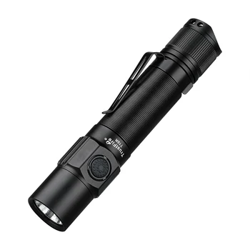 Trustfire T10R 육군 전술 손전등, 1800 루멘, 강력한 C 타입 USB 충전식 18650, LED 충전식 군사 전술 램프