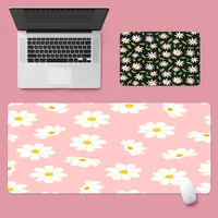 Flower Daisy Pattern Fashion Gamer Speed Mice Retail Small Rubber Mousepad Size For Keyboards Mat Boyfriend Gift 2