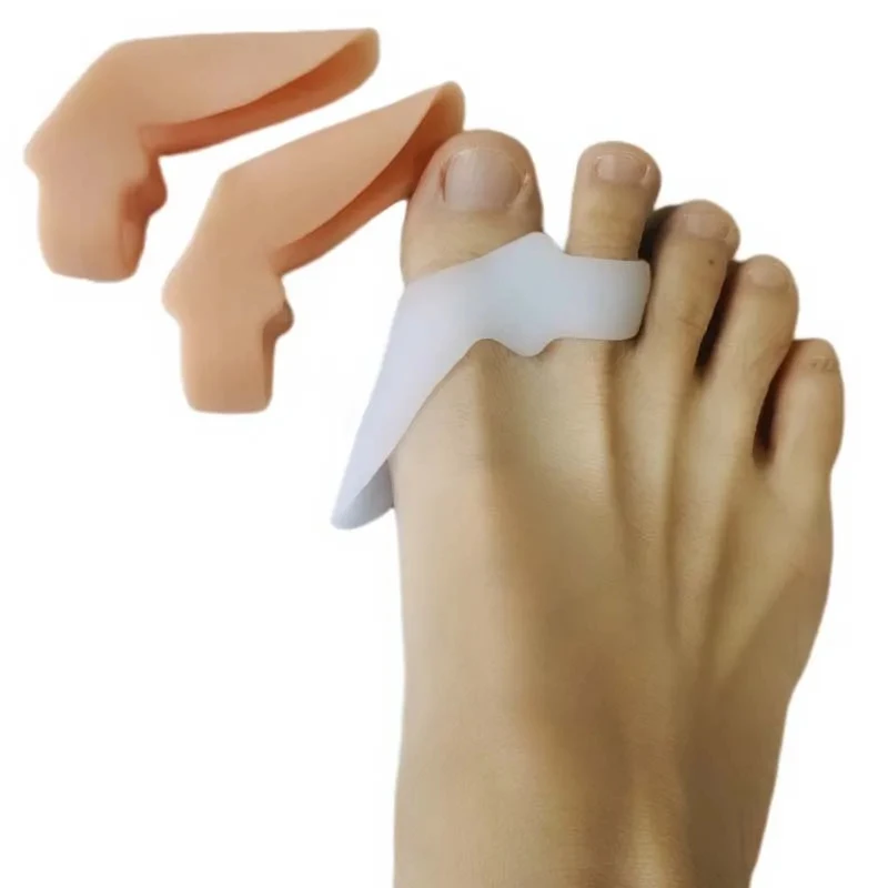 

1Pair Gel Silicone Overlapping Foot Care Tool Pain Relief Hallux Valgus Hammer Toe Splitter Separators Bunion Corrector Protetor