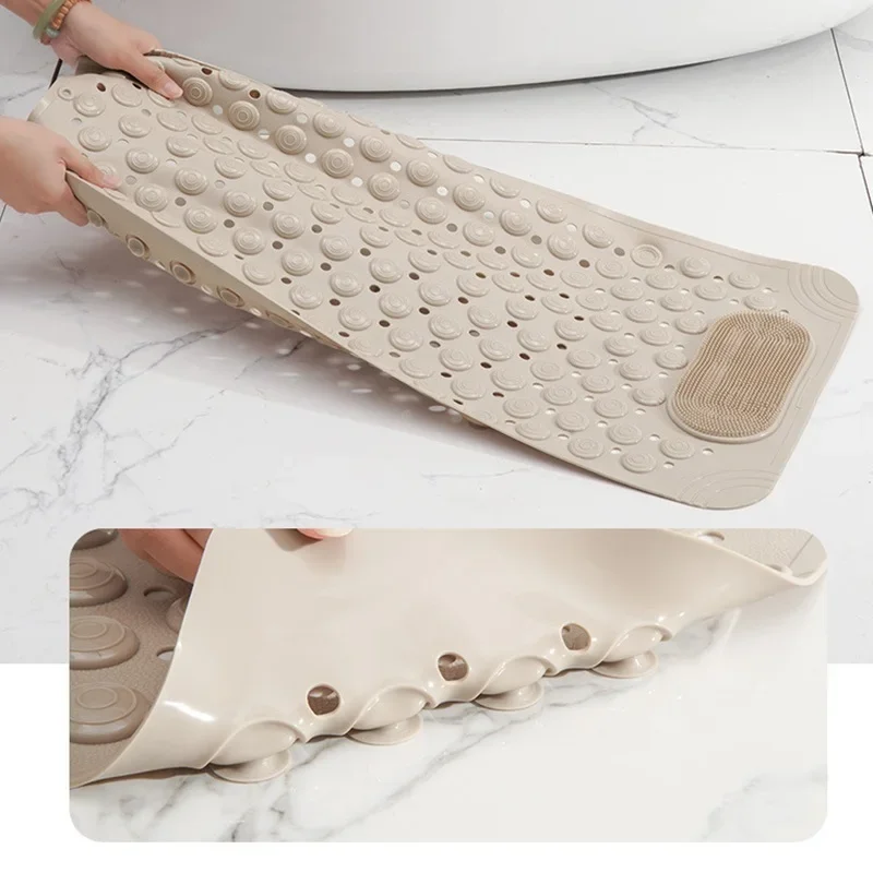 Shower Bath Mat Foot Massager Non-Slip Suction Cups Bathroom Mat Silicone Suction Cup Massage Brush For Bathroom Use bathroom floor mat bathroom mat absorbent bathroom mat bath mat anti slip mat