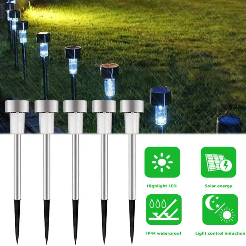 

Outdoor Solar Lights Floor Lamp Garden Decorative Waterproof Solar Powered Lamp Lantern Landscape Pathway Yard Lawn Decor