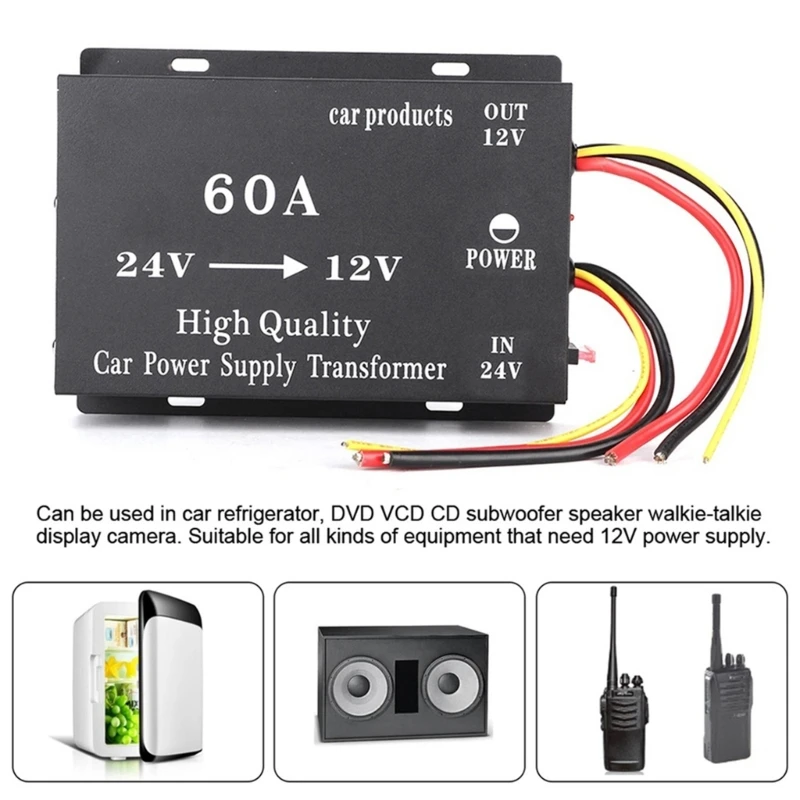 

24V to 12V Converter Regulator Step Down Module Power Adapter Reducer for Truck