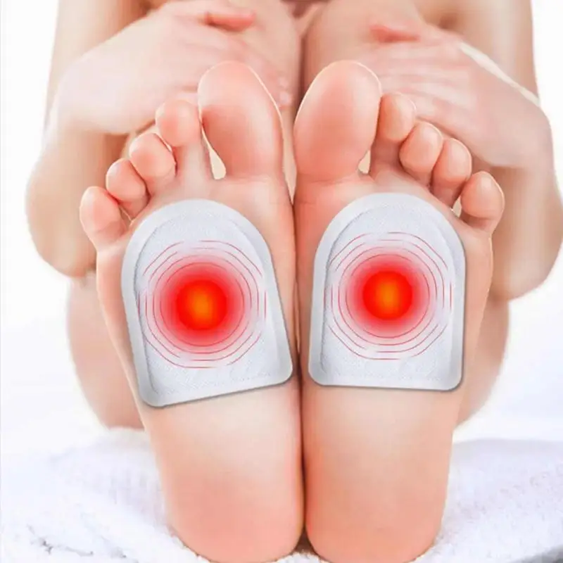 6 Pcs Self-Heating Body Foot Warmer Sticker Disposable Winter Warming Belly Heating Paste For Indoor Outdoot Adhesive