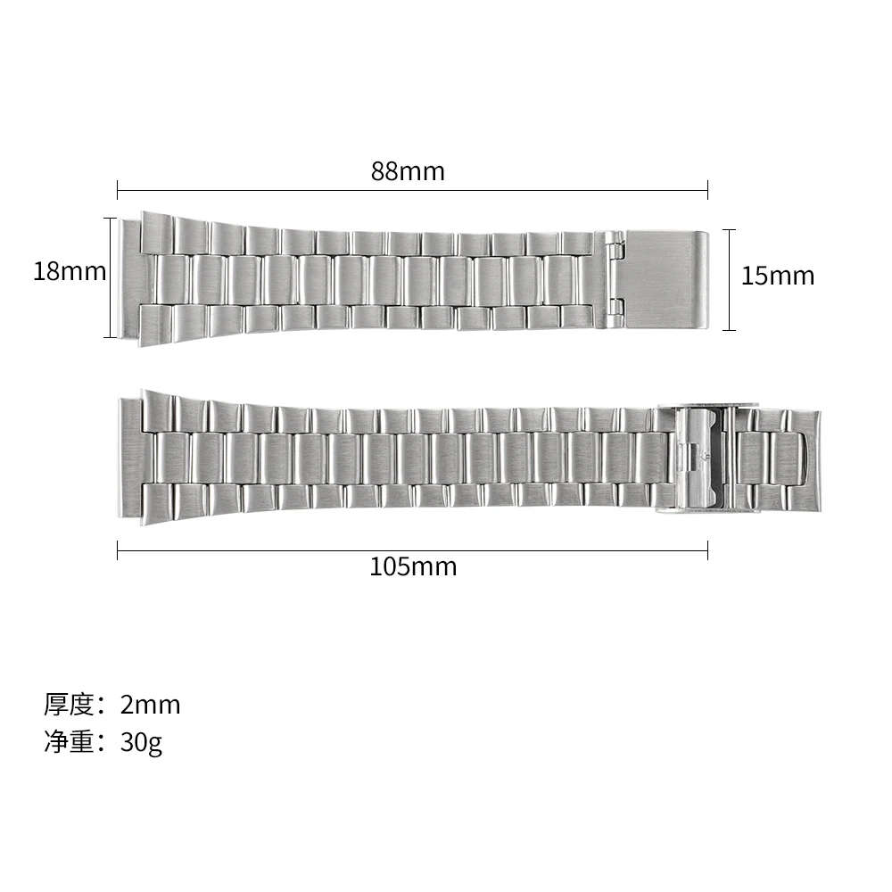 Für Casio 18mm Edelstahl Armband für F84 F105/108/A158/168 AE1200/1300 SGW400 F91W AQ230 AE500W Armband Männer Metall strap – Detail 15