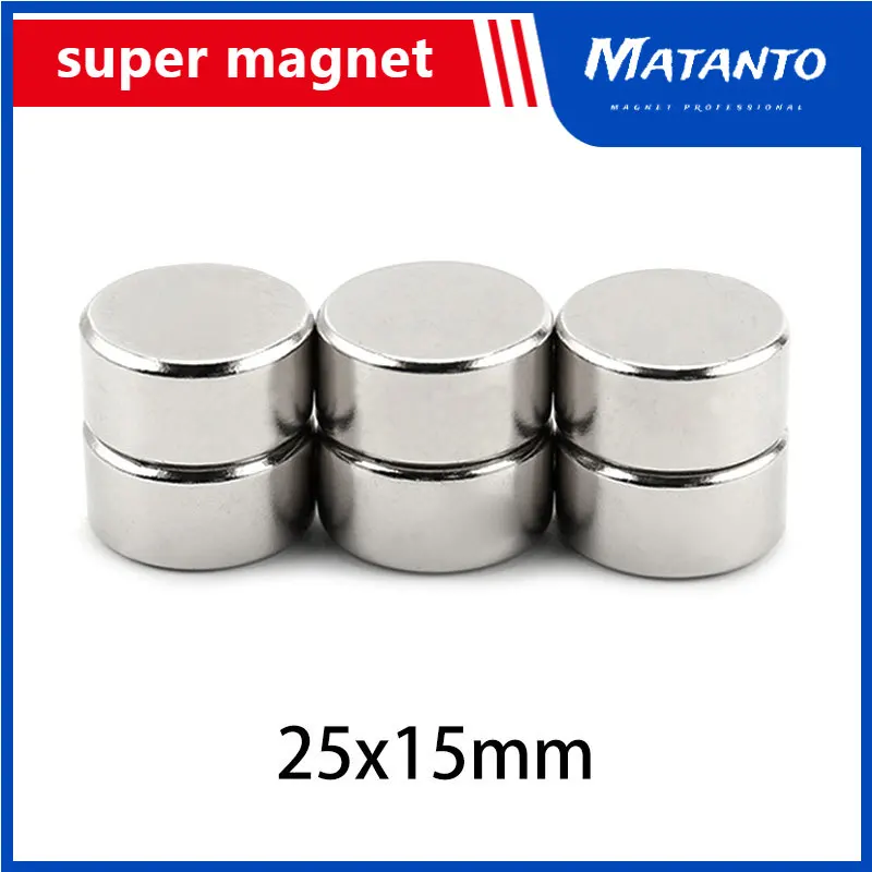 

25x15mm Strong Neodymium Magnet Round Permanent Magnet Powerful Magnets Disc magnetic sheet magic trick magnetS fishing