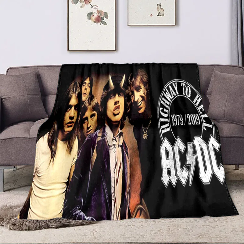 Music Elements Flannel Australian Band AC/DC Blanket Home Sofa Thin Sheet Soft Leisure Office Tourism Throwing Warm Blanket