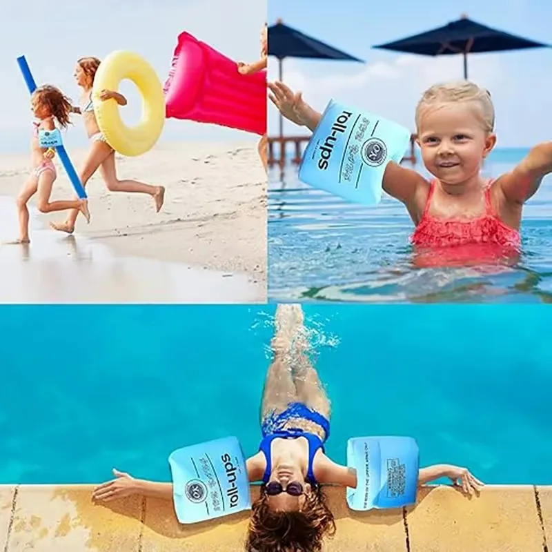 Swimming Arm Rings Portable Floating Circle Sleeves Arm Rings New Inflatable Swimming Arm Rings Pool Buoy Armbands For Swimming Pool Floaters