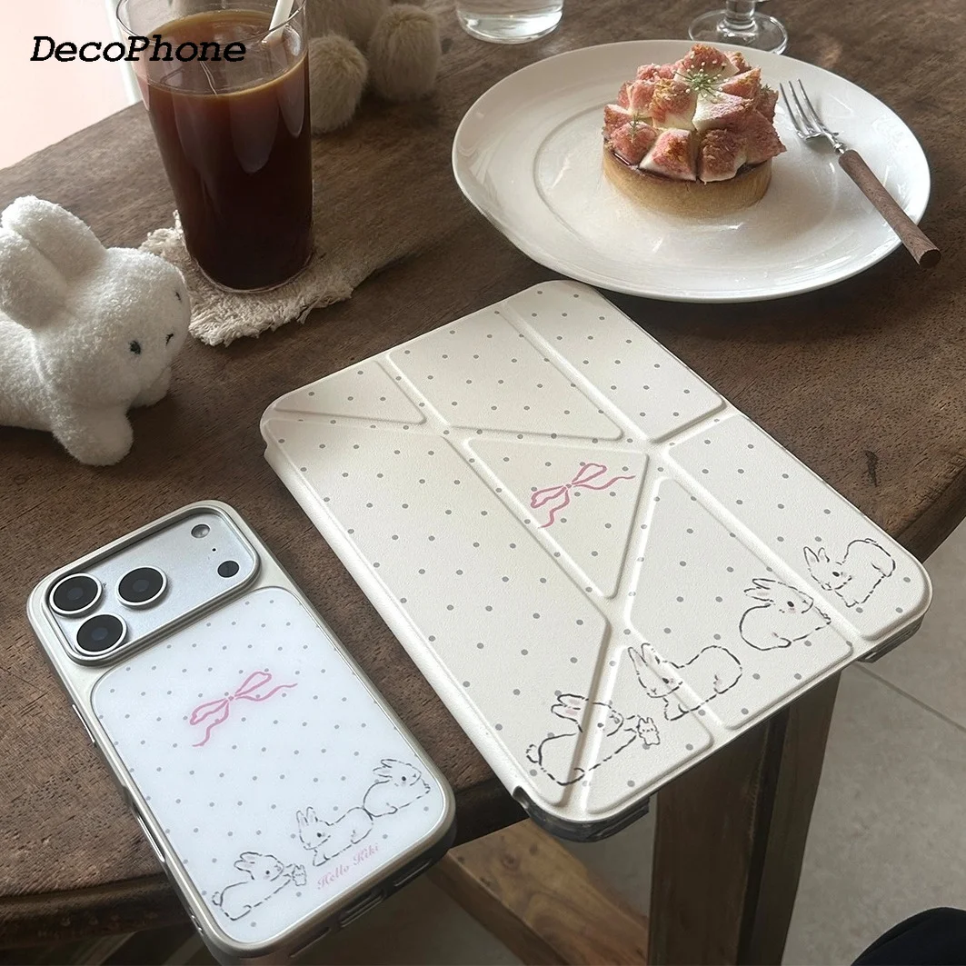 Cute Bunny Y-Fold Tablet Case