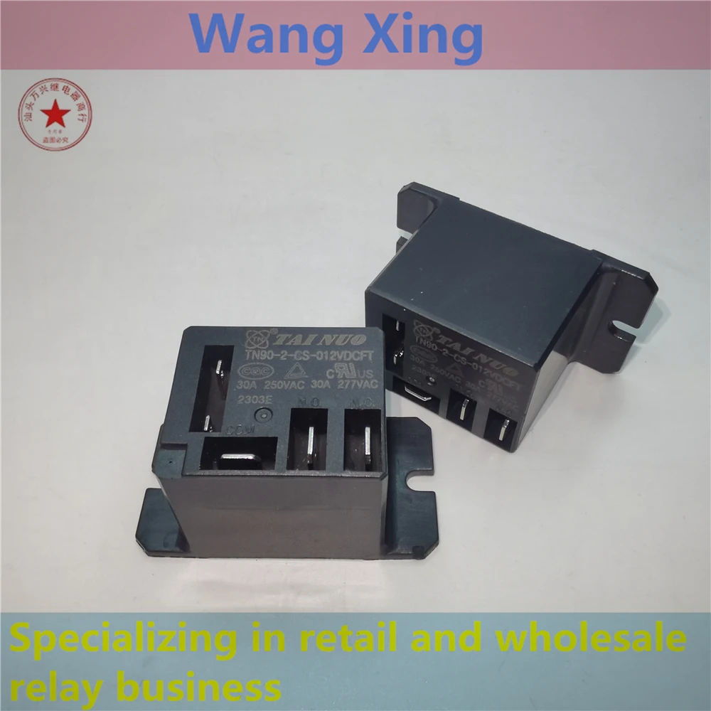 

TN90-2-CS-012VDCFT TN90-2-CS-024VDCFT TN90-2-CS-220VACFT Electromagnetic Power Relay 5 Pins