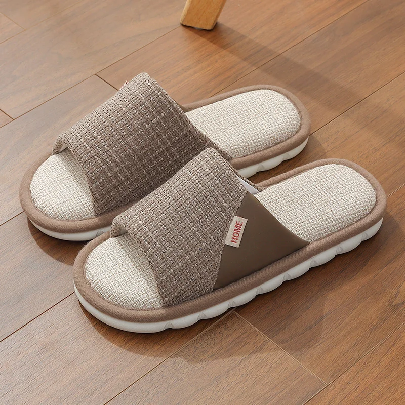 Breathable Open Toe Slippers - Non-Slip Indoor Slides for Men and Women