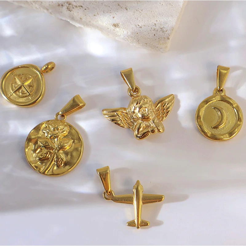 RHYSONG Angel Cross Heart Pendant Image 6