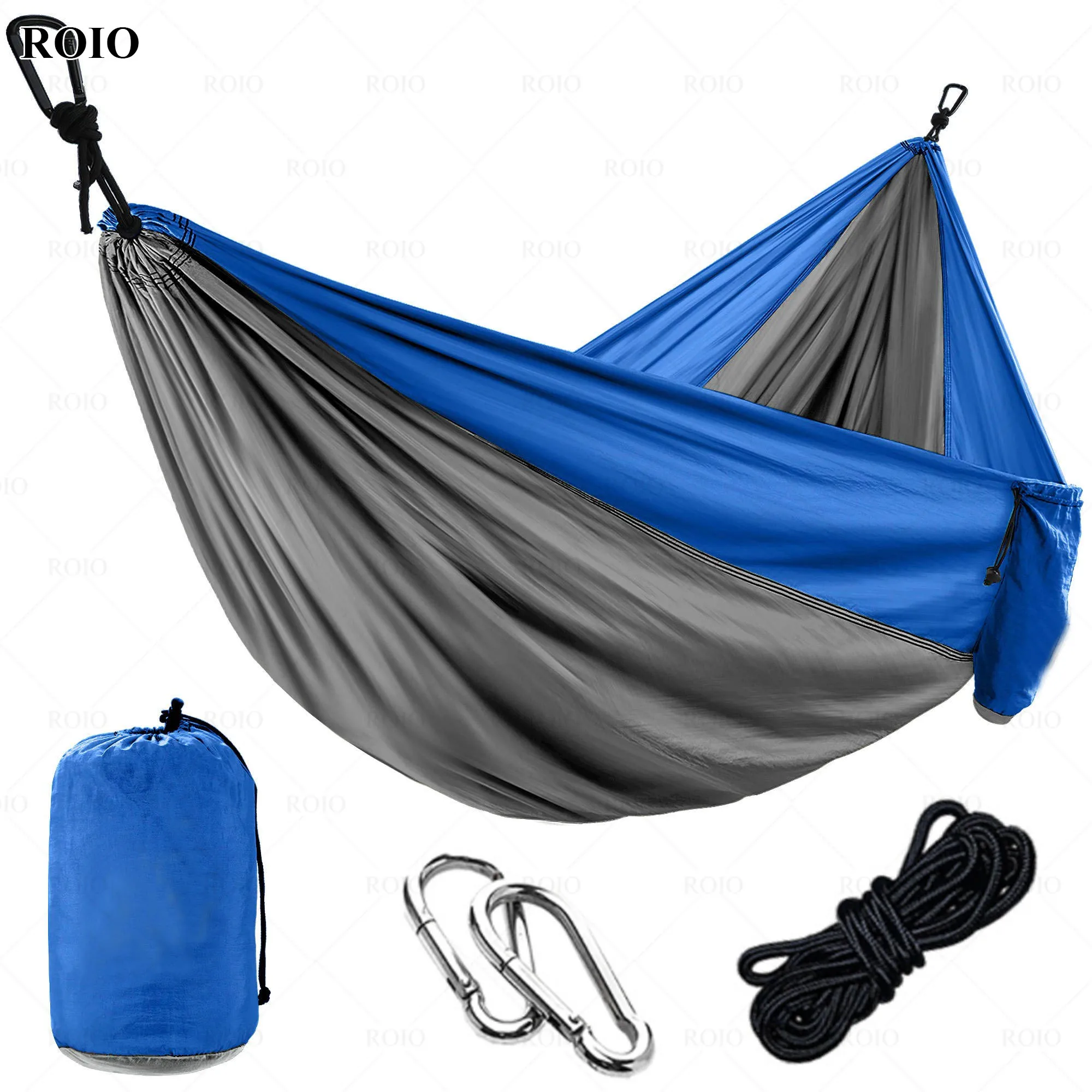 Outdoor Hammock Single Double Camping Indoor Garden Swing Chair Travel Hanging Sleeping Bed Sports Parachute Camping Hammock