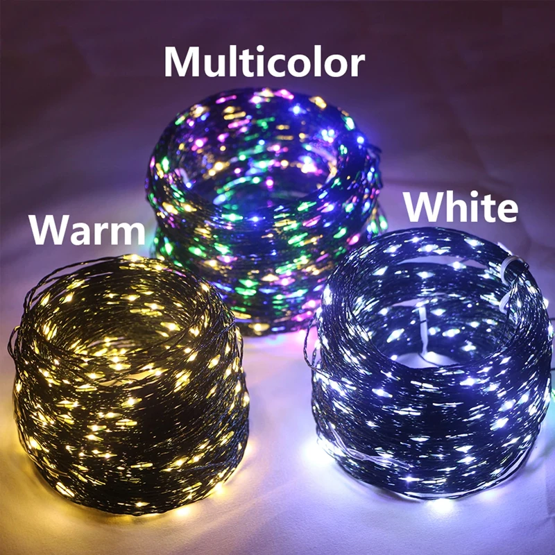 5/10/20m LED Lights String Fairy Light USB 8 Modes Copper Green Wire for Bedroom Garden Party Wedding Christmas Tree Decoration