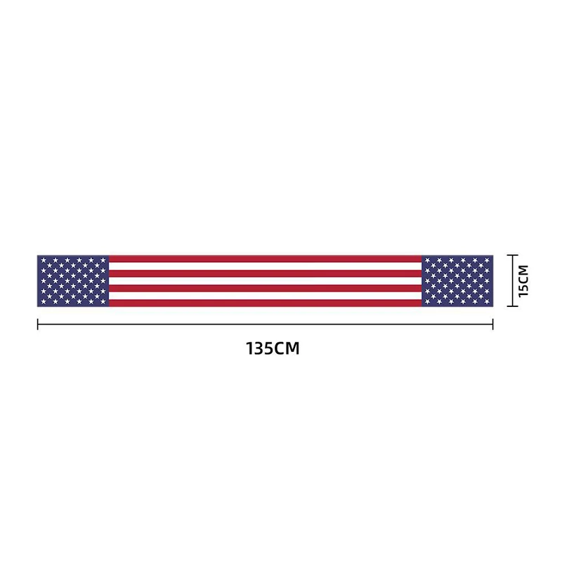 15X135cm holiday party sports patriotic polyester scarves