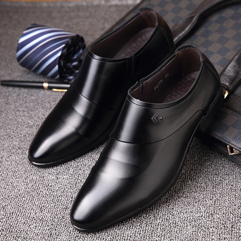 

2023 New Newly Men's Quality Leather Shoes Zapatos De Hombre Black Leather Soft Man Dress Shoes Dress Shoes Luxury Shoes Zapatos