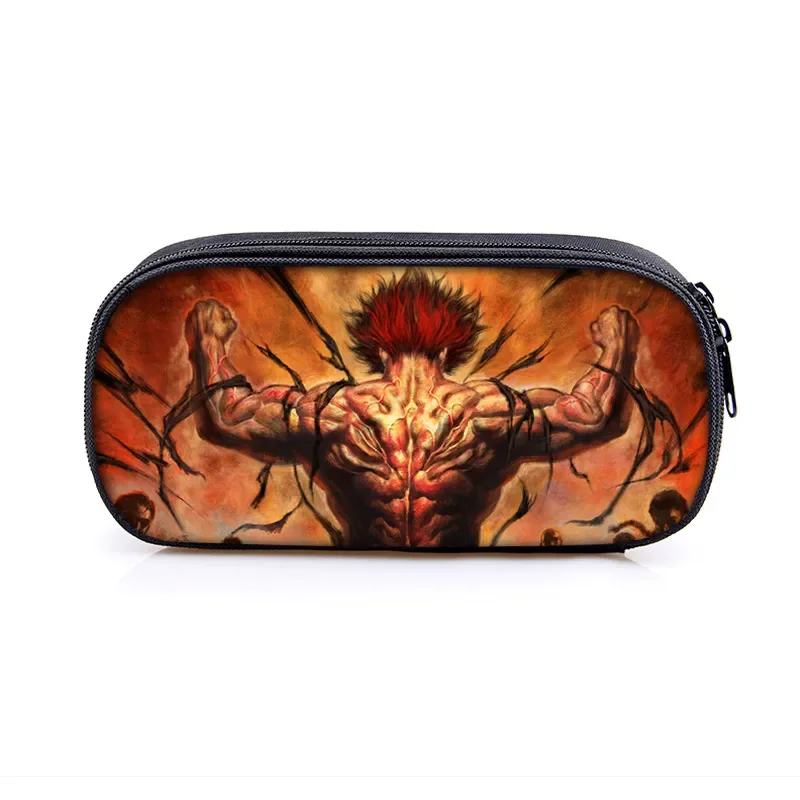 Anime Baki The Grappler Pencil Bags Women Yujiro Baki Hanma
