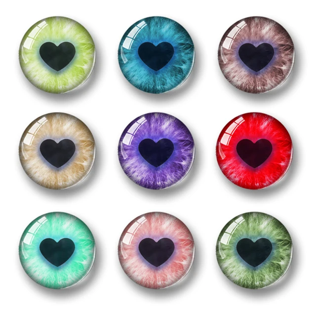 HGYCPP 20Pcs Glass Doll Eyes Animal DIY Crafts Eyeballs For Dinosaur Eye  Accessories Jewelry Making Handmade 8mm/12mm/18mm 