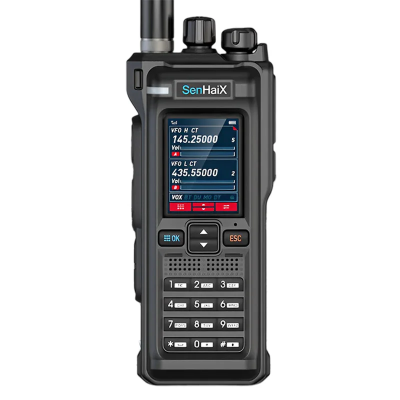 

12 Full Band Identification Bluetooth High Resolution Screen High Power Long Range Walkie Talkie