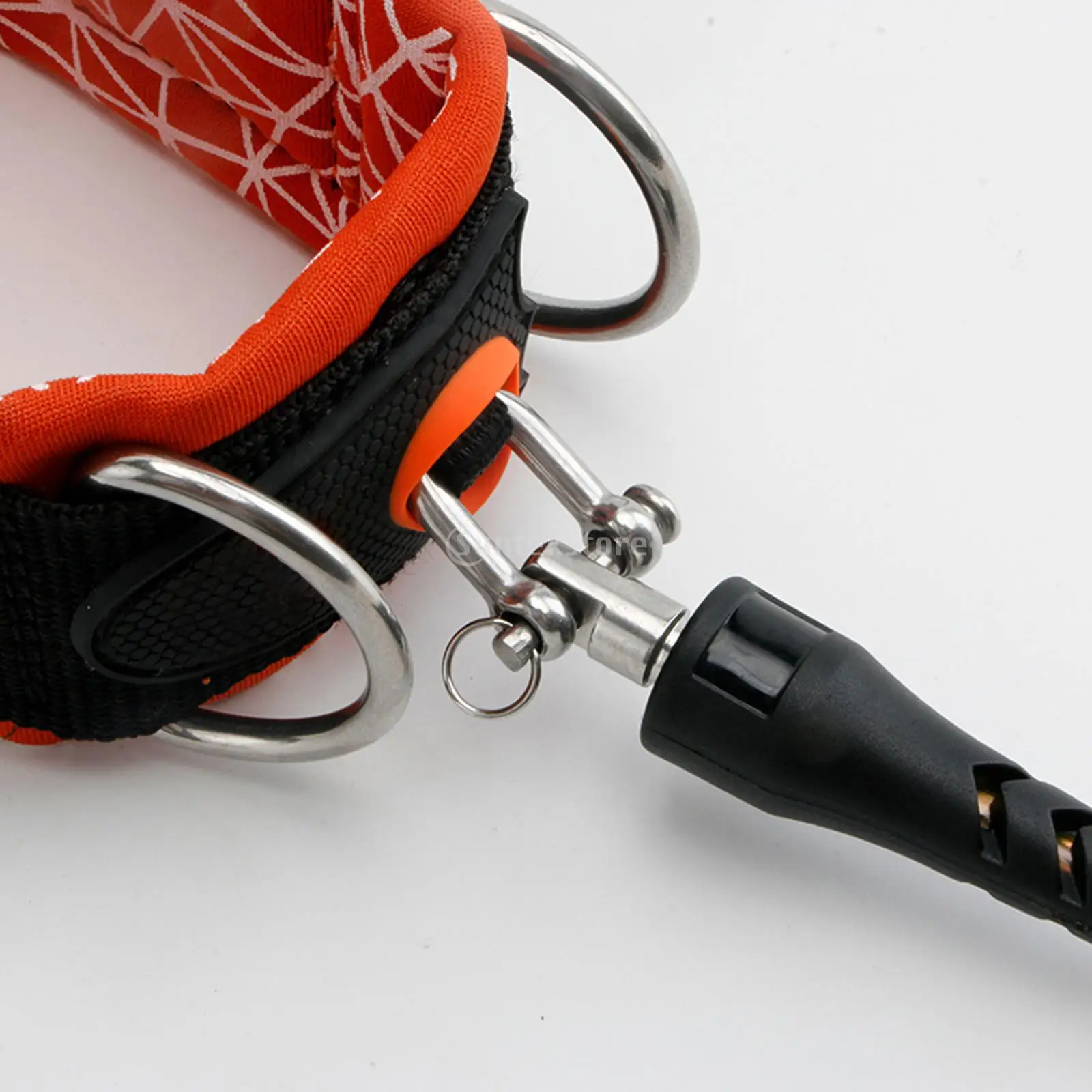 Freediving Lanyard Adjustable Stainless Steel with Professional Dive Wristband Safety Rope for Underwater Sports Freediving