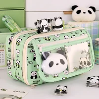 9-Layer Pencil Bag Creative Capybara/Panda Pen Bag Large Capacity Pencil Case Dirt-proof Stationery Organizer School Office 1