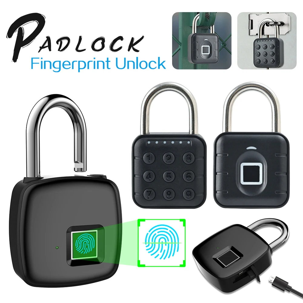 Anti-Theft-Padlock-Keyless-Fingerprint-Padlock-Biometric-Identification ...