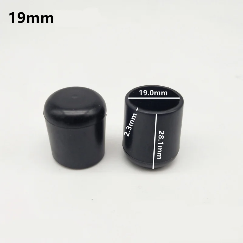 Rubber Chair/Furniture Leg Tips - 16-Pack Floor Protectors
