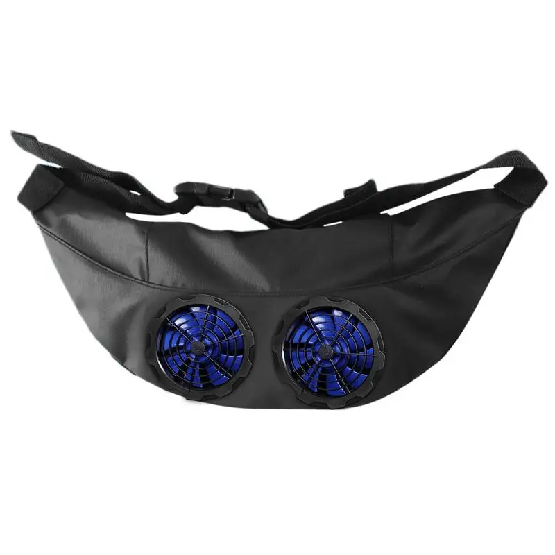 

Under Shirt Fan Personal Hands-Free Fan Fanny Pack Mini Waist & Belt Fan Wearable Personal Fan USB Powered Strong Airflow For