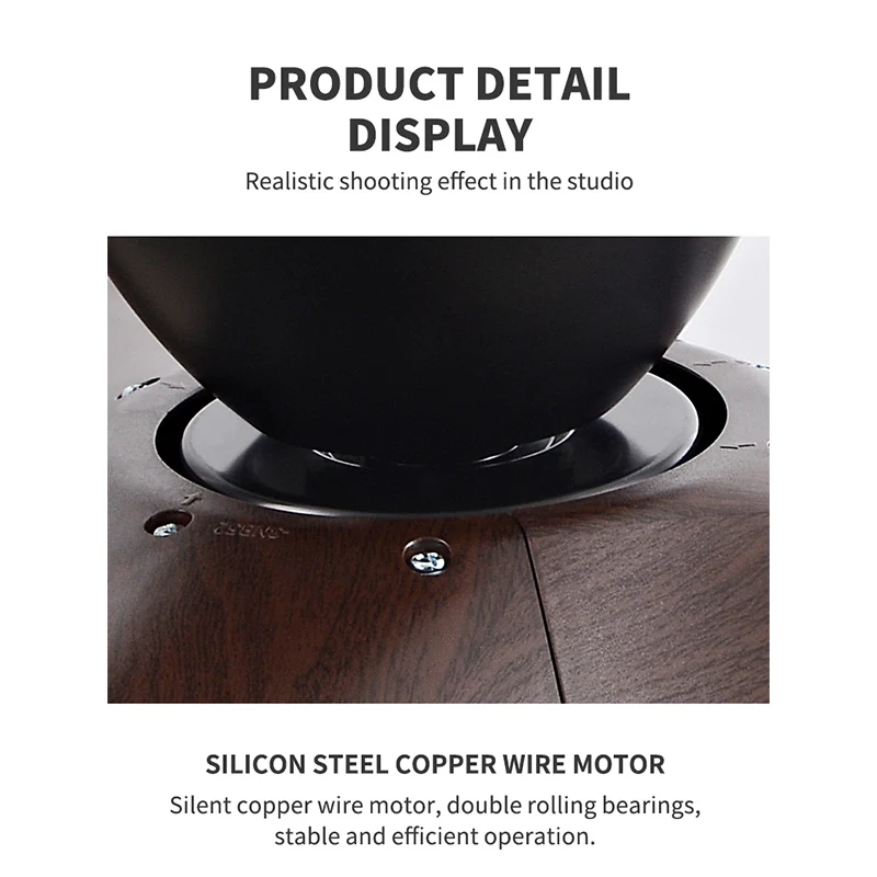38 52 Inch 3 Blades Ceiling Fan Remote Control for Home Office Coffee Shop ceiling fan electric fan
