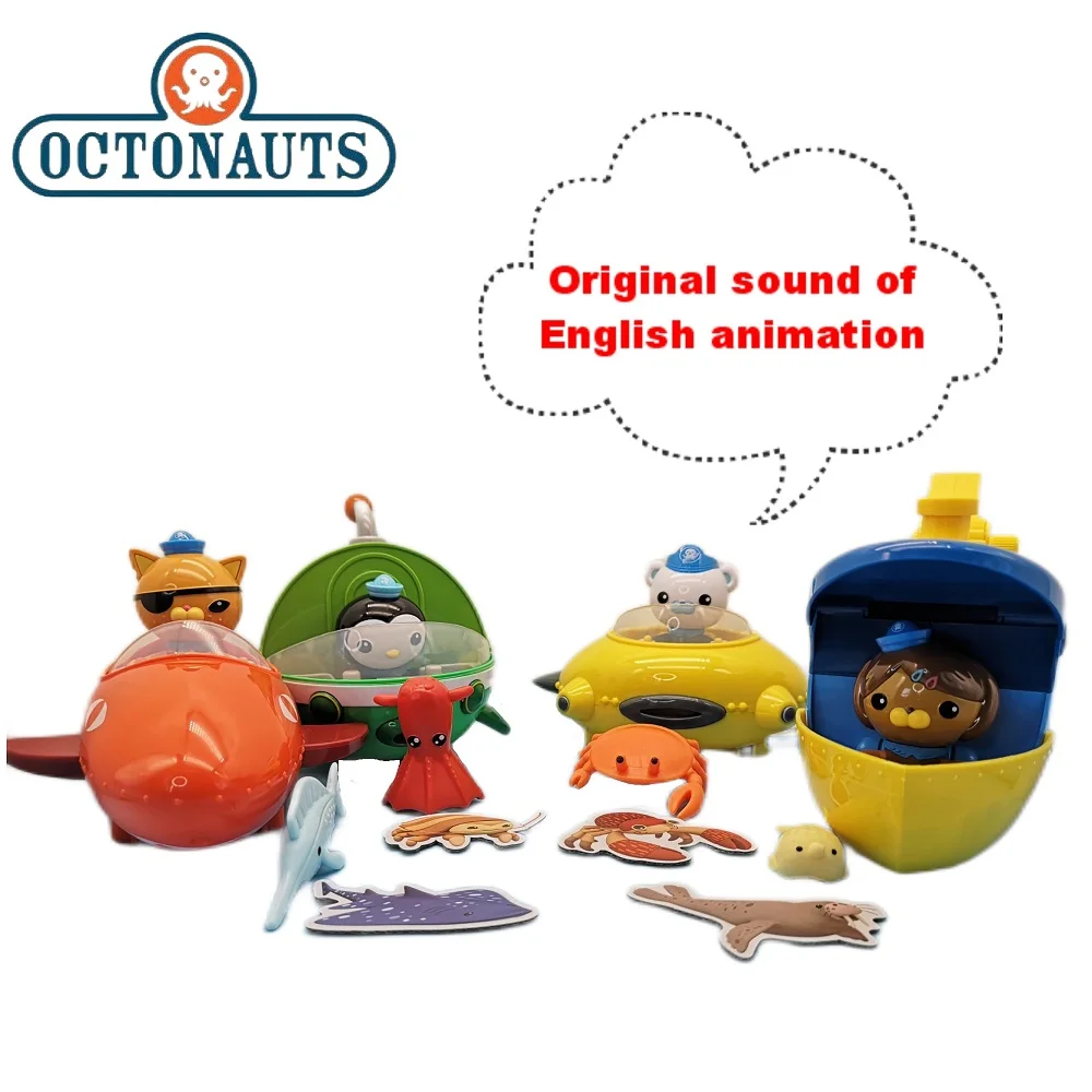 

Original Octonauts GUP Toys Action Figure Set English Animation Pronunciation Kwazii Barnacles Peso Kids Toys New Year Gift