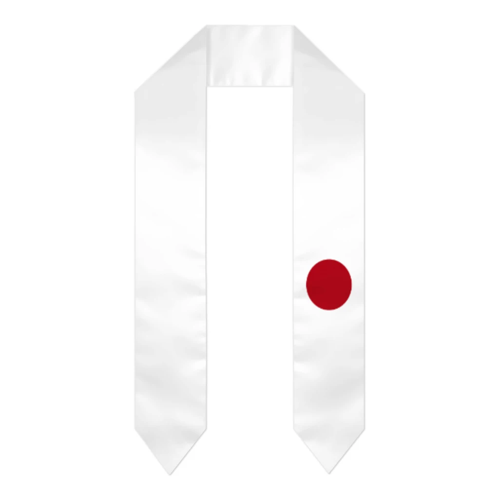 

Японский плотный шарф-повязка с флагом, двусторонний палантин для выпускного, для студентов, классов 2024