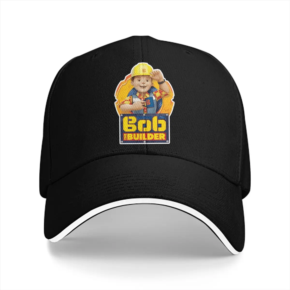 

Washed Men's Baseball Cap Sign Trucker Snapback Caps Dad Hat Bob The Builder Golf Hats