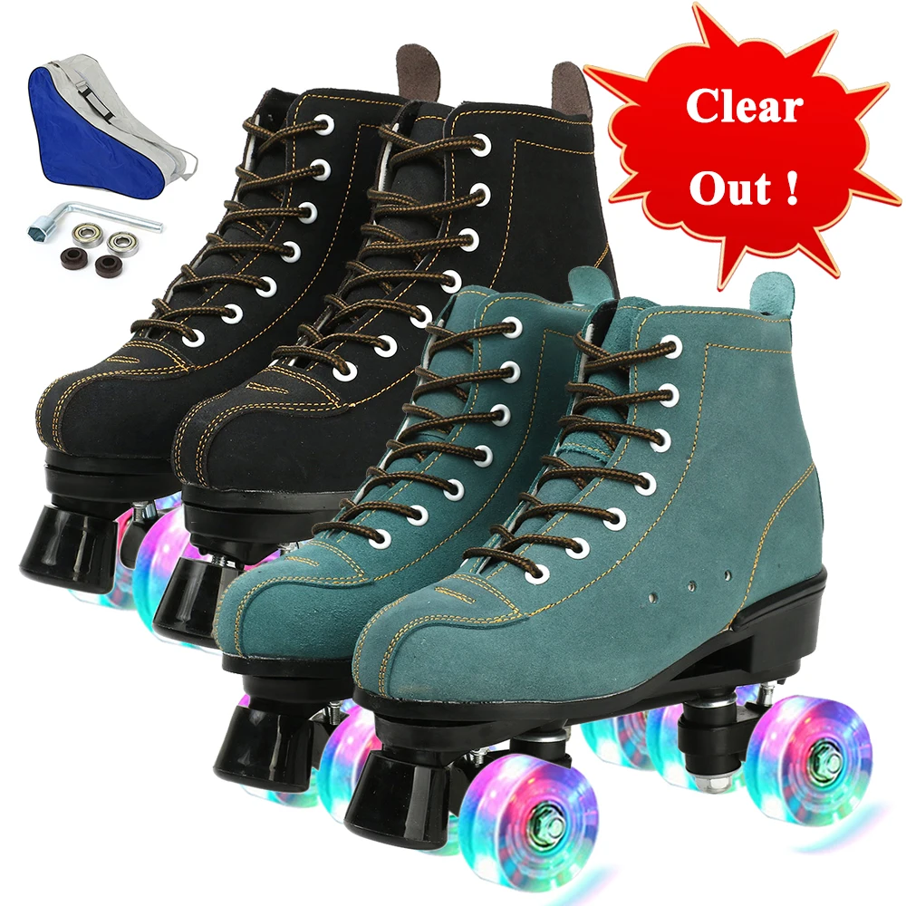Roller Skaters Roller Quad Femme 41 Size 40 41 42 43 45 Double-Row
