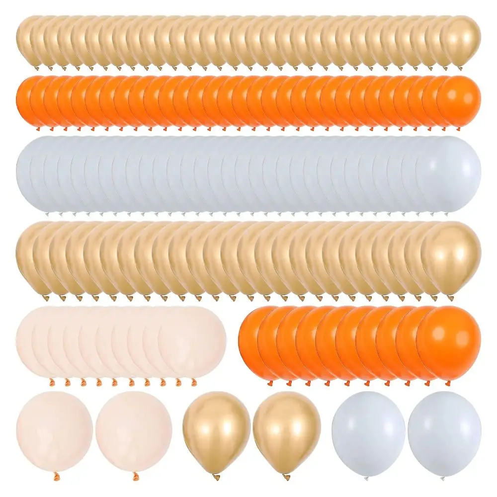 

Оранжевая гирлянда с воздушными шарами для самостоятельной сборки, золотые и белые фотообои для девочек