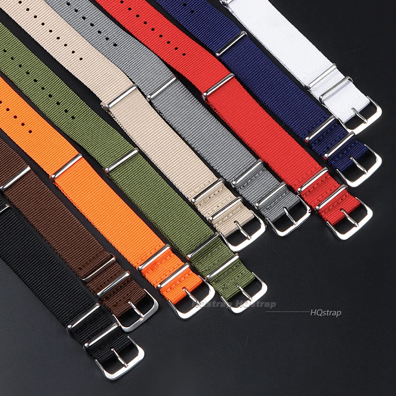 Hochwertiges Nylon-Uhrenarmband für Seiko, Armband für Casio, Militär, lässig, 16 18 mm, 20 mm, 22 mm, Armee-Sport-Armband – Detail 2