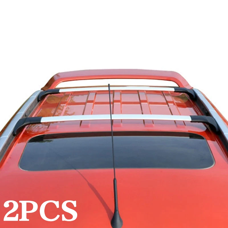 Aluminum Alloy Side Bars Cross Rails Roof Rack Luggage Carrier Rack 2Pcs for Ford Ecosport 2013-