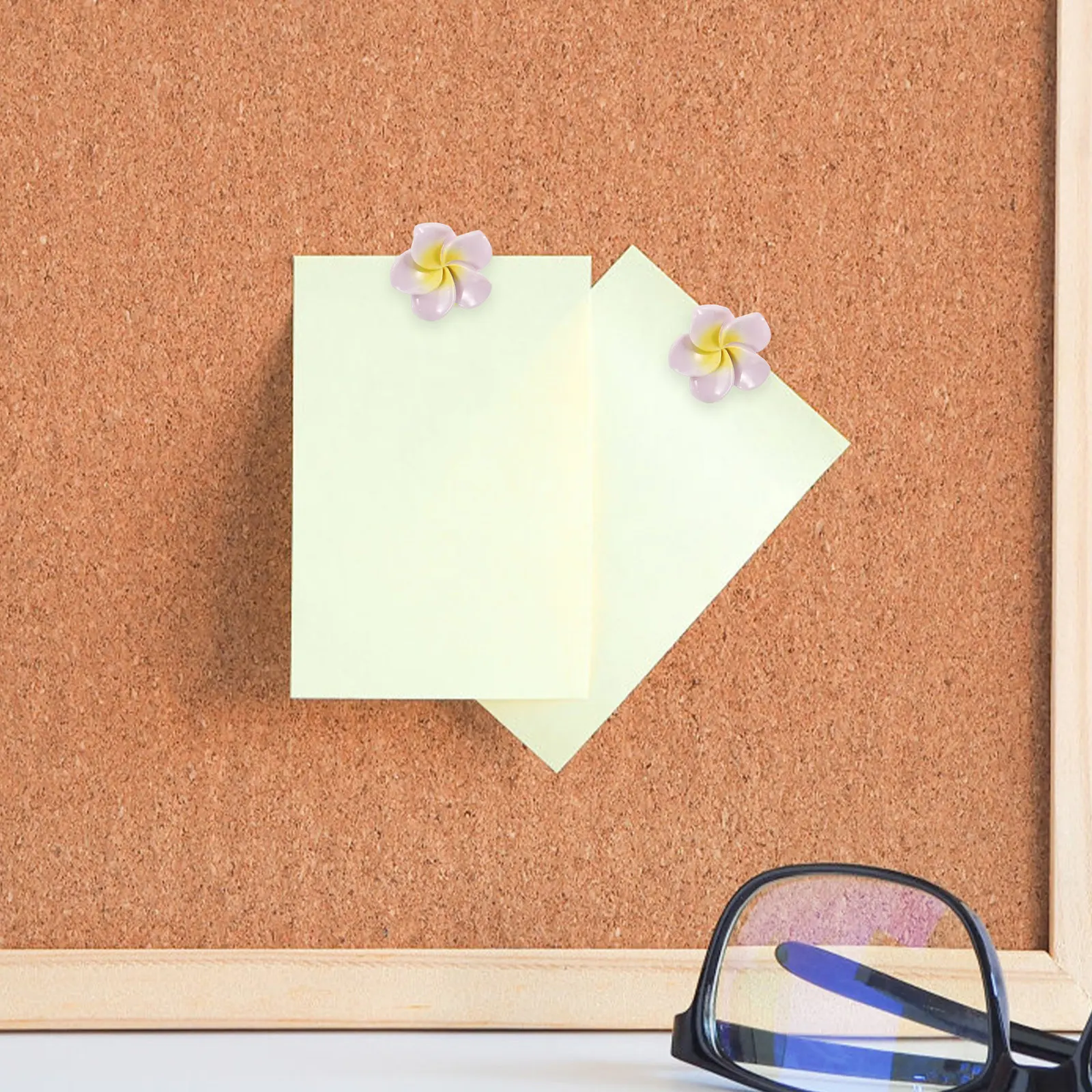 코르크 보드 사진 벽 장 꽃 모양 푸시핀 21개, 귀여운 압정, 사무실 학교 게시판 지도 위치 표시용