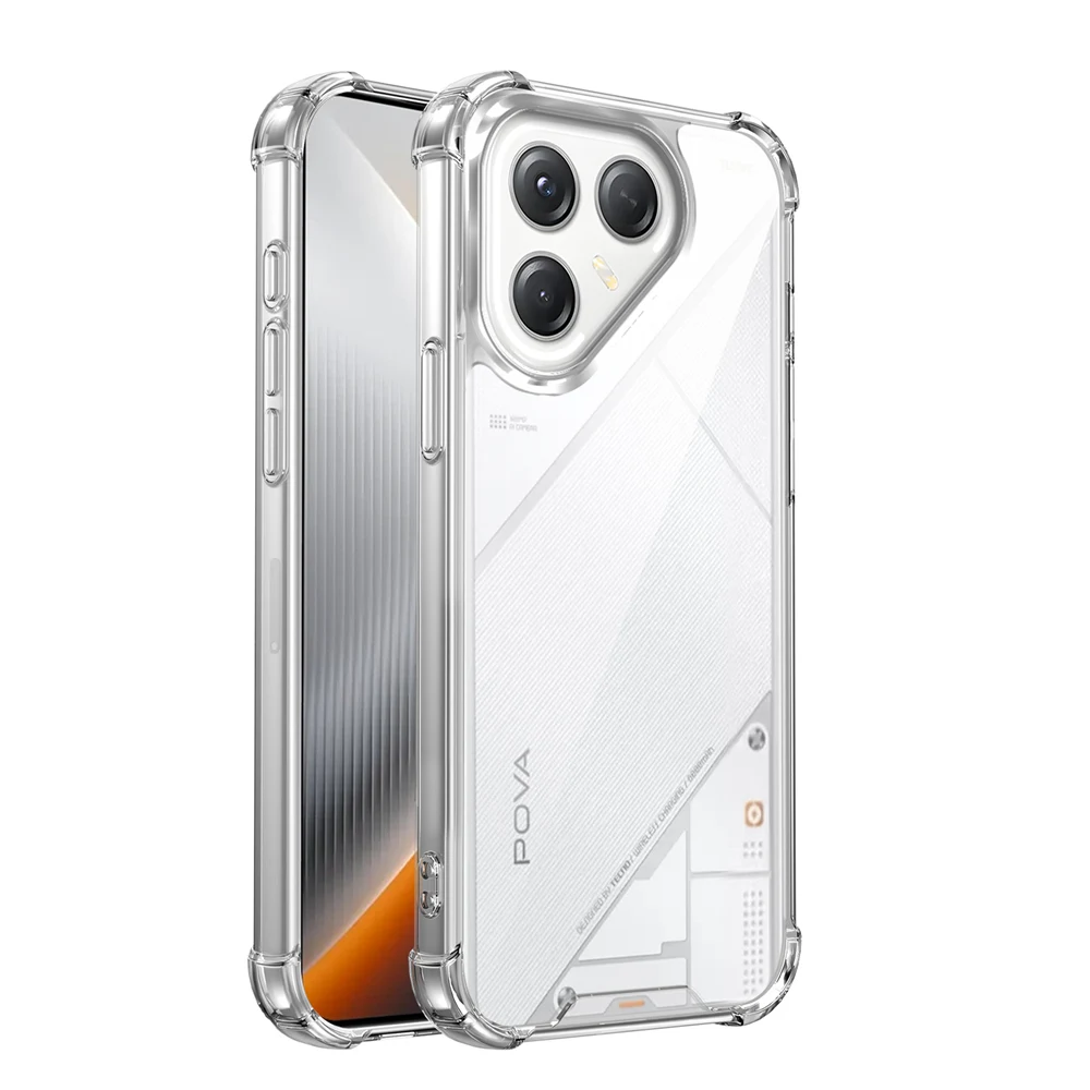 KEYSION Shockproof Clear Phone Case with Four-Corner Protection