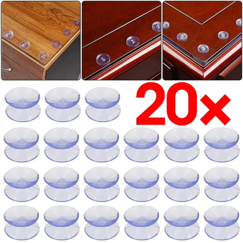 20 Pcs Double-Sided Suction Cup-Sucker Pads For Glass Plastic Aquarium Oxygen Tube DIY Soap Holder 20/30/35/50mm Accessories