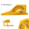 1/2pcs Activity Angle Ruler 180 Degrees Multi-functional Adjustable Protractor Angle Finder Precise Woodworking Measurement Tool 4