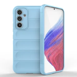 Premium Silicone Full Protective Case with Enhanced Camera Covers for Samsung Galaxy Phones (Light Blue 10)