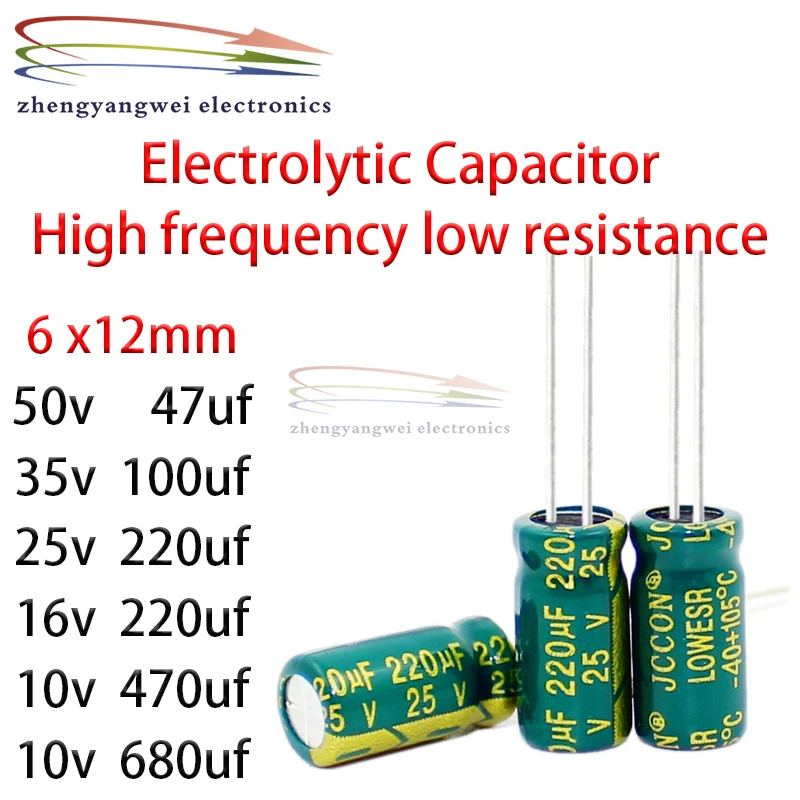 20pcs 10x17mm 10v1500uf 16v1000uf 25v1000uf 35v470uf 100v100uf High frequency low resistance Electrolytic Capacitor 20pcs 10x17mm 10v1500uf 16v1000uf 25v1000uf 35v470uf 100v100uf high frequency low resistance electrolytic capacitor